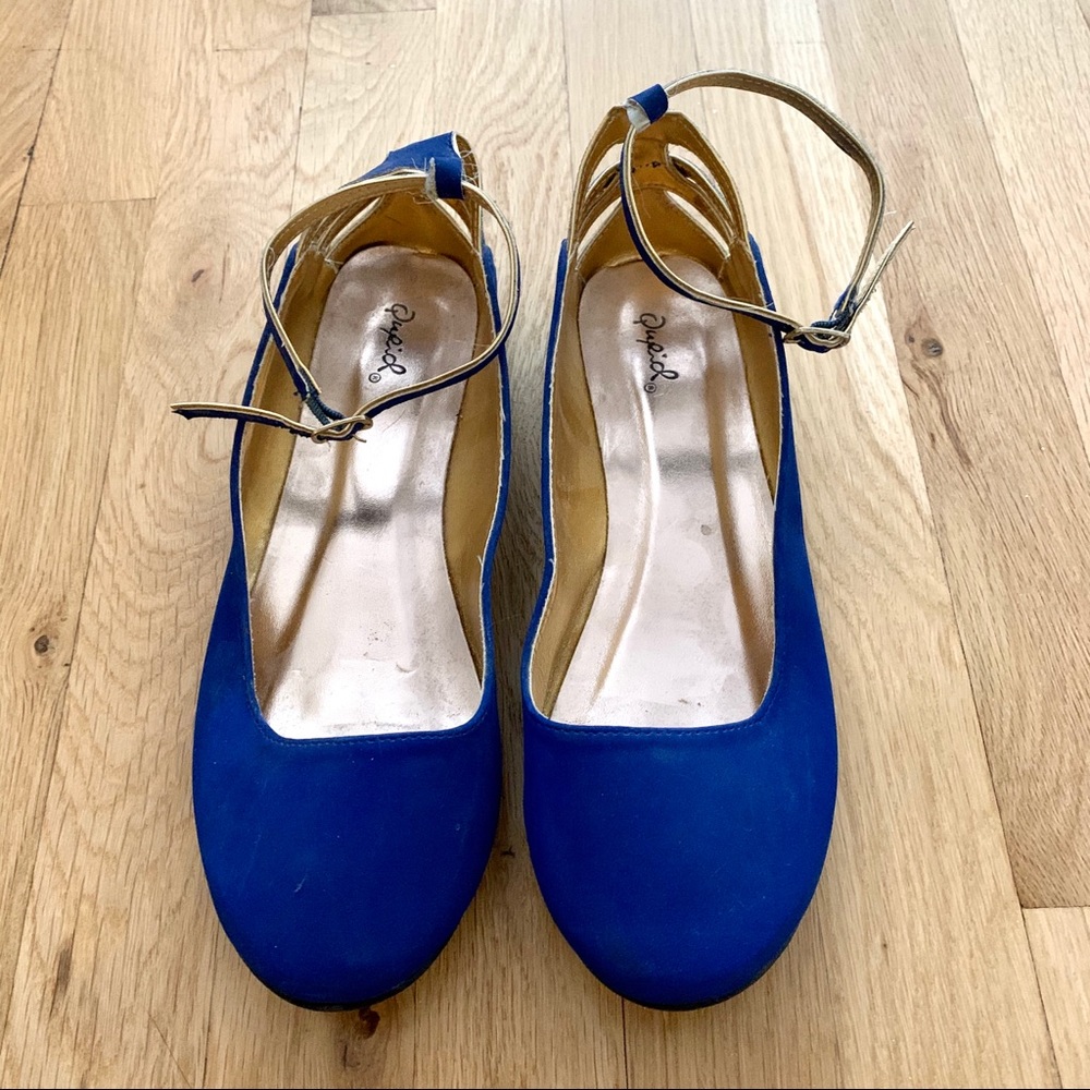 Dark blue flats